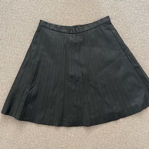 Faux leather skirt